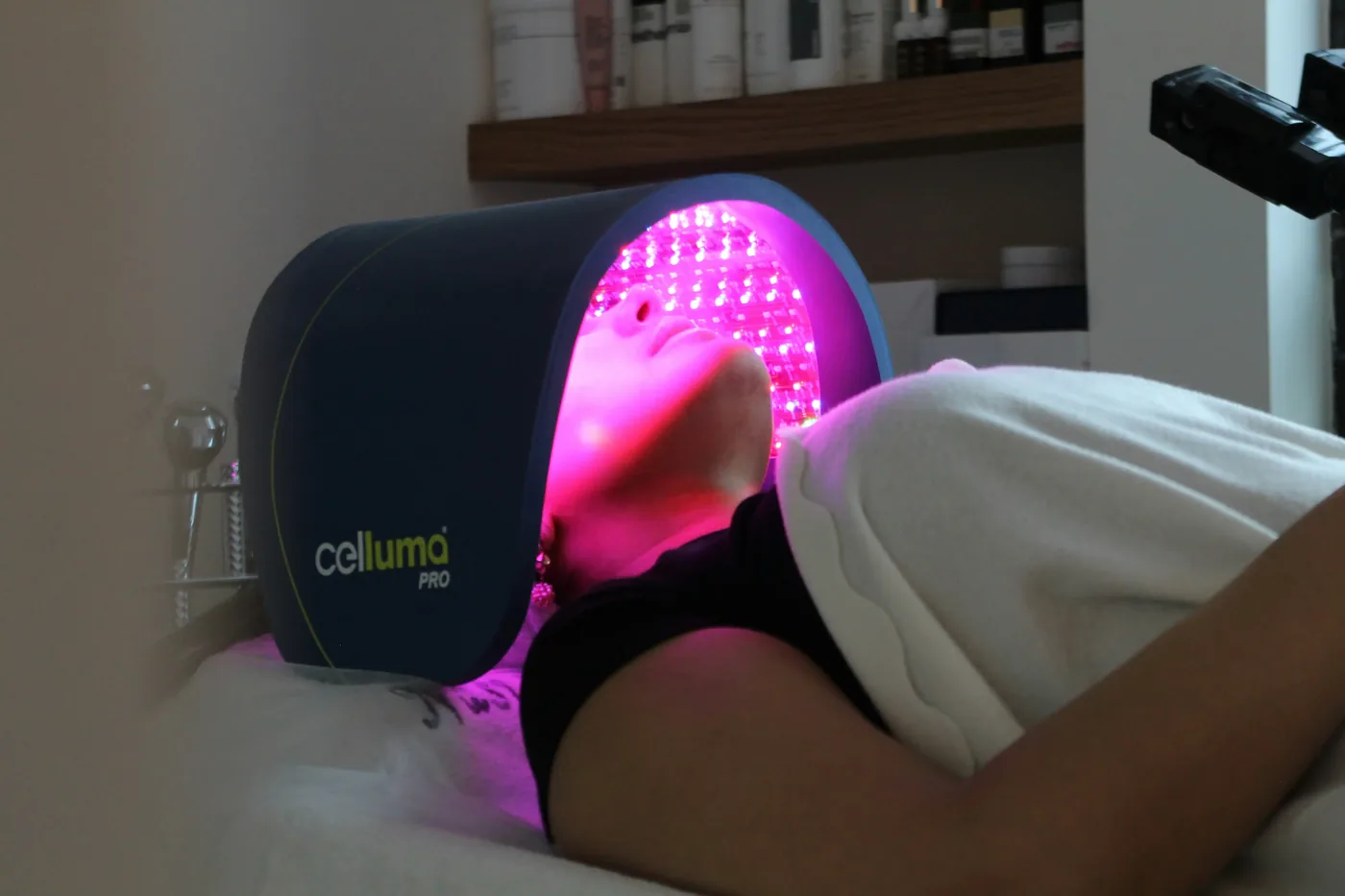 Professional LED Light Therapy treatment hood