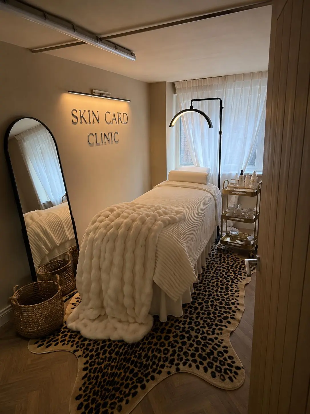 Professional facial skincare treatment visualization at SKIN CARD Clinic